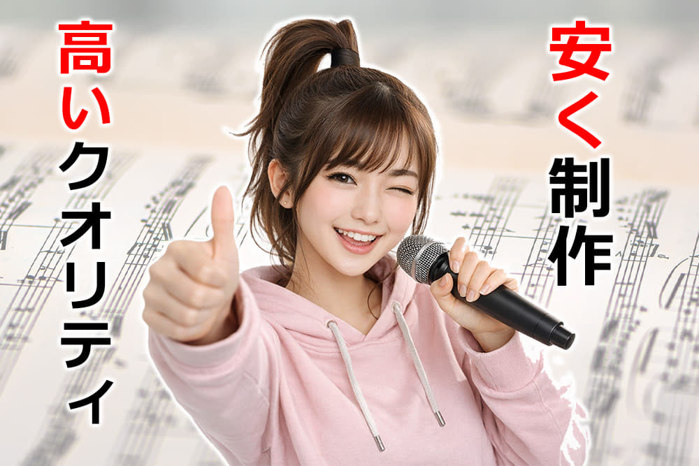 ご希望の予算に応じて低価格な作曲依頼が可能!